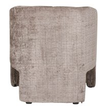 Hayward Fabric Accent Chair With Black Legs In Mink