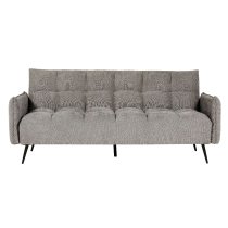 Hartford Fabric Sofa Bed With Black Legs In Dark Grey