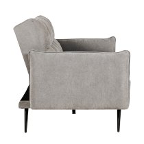 Hartford Fabric Sofa Bed With Black Legs In Dark Grey