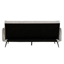 Hartford Fabric Sofa Bed With Black Legs In Dark Grey