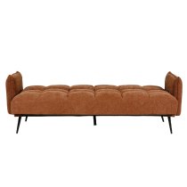 Hartford Fabric Sofa Bed With Black Legs In Rust