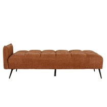 Hartford Fabric Sofa Bed With Black Legs In Rust