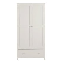 Folsom Wooden Wardrobe With 2 Doors In Natural