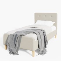 Alkham Fabric Single Bed In Natural