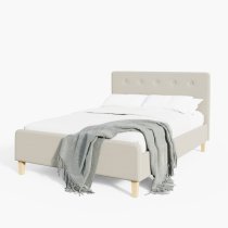 Alkham Fabric Double Bed In Natural