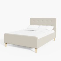 Alkham Ottoman Fabric Double Bed In Natural