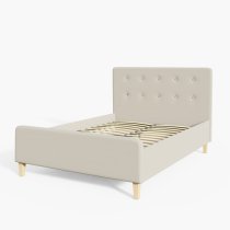 Alkham Ottoman Fabric Double Bed In Natural