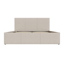 Stilton Side Lift Ottoman Faux Leather Small Double Bed In Natural