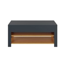 Langley Wooden Coffee Table In Anthracite And Oak With LED