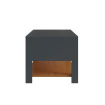 Langley Wooden Coffee Table In Anthracite And Oak With LED