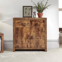 Jawcraig Sideboard With 2 Doors 2 Drawers In Mango Wood Effect