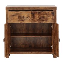 Jawcraig Sideboard With 2 Doors 2 Drawers In Mango Wood Effect