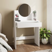 Iowa Wooden Dressing Table With 1 Drawer In White