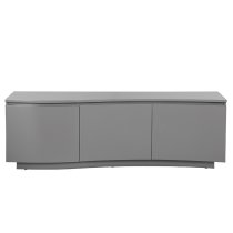 Langley LED Wooden TV Stand With 3 Doors In Graphite