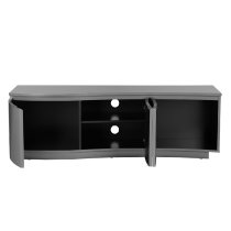 Langley LED Wooden TV Stand With 3 Doors In Graphite