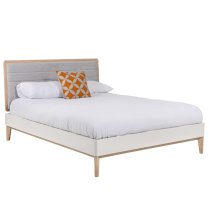 Mainz Wooden Super King Size Bed In Taupe