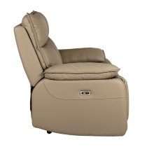 Laramie Leather 2 Seater Recliner Sofa In Latte