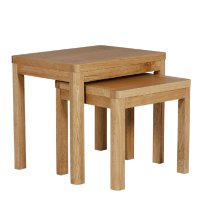 Reston Wooden Nest Of 2 Tables In Oak Natural