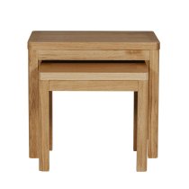 Reston Wooden Nest Of 2 Tables In Oak Natural