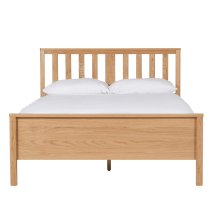 Reston Wooden King Size Bed In Oak Natural