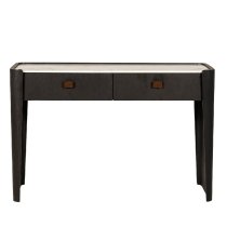 Rimouski Wooden Dressing Table With 2 Drawers In Ebony Brown