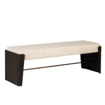 Rimouski Wooden Hallway Seating Bench In Ebony Brown