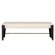 Rimouski Wooden Hallway Seating Bench In Ebony Brown