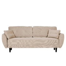 Scranton Fabric Sofa Bed With Black legs In Natural