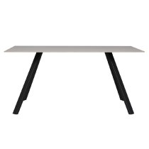 Quincy Ceramic Large Rectangular Dining Table In Grey And Black