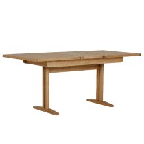 Reston Wooden Extending Rectangular Dining Table In Oak Natural