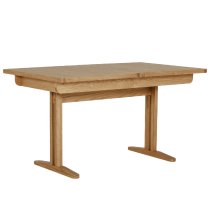 Reston Wooden Extending Rectangular Dining Table In Oak Natural