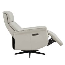 Roanoke Leather Electric Reclining Chair In Stone