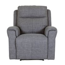 Rochester Fabric 1 Seater Electric Recliner Chair In Charcoal