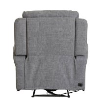 Rochester Fabric 1 Seater Electric Recliner Chair In Charcoal