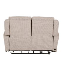 Rochester Fabric 2 Seater Electric Recliner Sofa In Mushroom