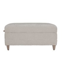 Texarkana Fabric Storage Ottoman With Oak Legs In Natural