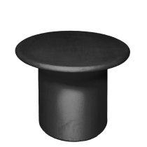 Zapopan Wooden Coffee Table In Black Concrete Effect