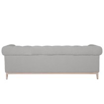 Texarkana Fabric 3 Seater Sofa With Oak Legs In Natural