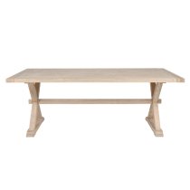 Valencia Wooden Large Rectangular Dining Table In Natural