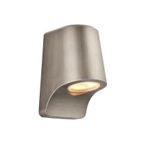 Aberdeen LED Frosted Glass Wall Light In Antique Silver