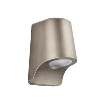 Aberdeen LED Frosted Glass Wall Light In Antique Silver