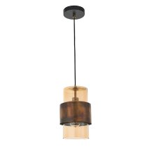 Allston Champagne Glass Shade Pendant Ceiling Light In Brass