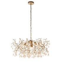 Aberdeen Glass Pendent Ceiling Light In Aged Silver