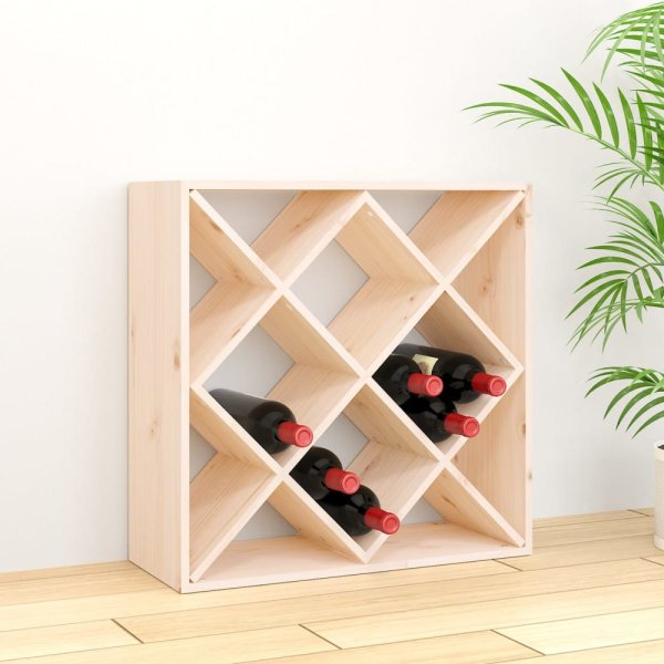 Karlstad Wooden Drinks Cabinet With 12 Shelves In Natural