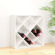 Karlstad Wooden Drinks Cabinet With 12 Shelves In White