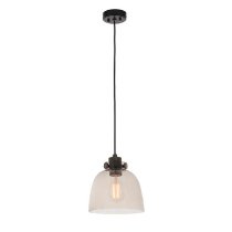 Butte Tinted Glass Shade Ceiling Light In Smoked Grey