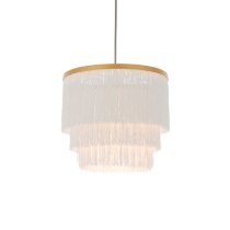 Goshen Glass Small Ceiling Pendant Light In Matt Gold And Chrome