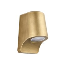 Mayetta Frosted Glass Wall Light In Brushed Gold