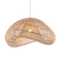 Muskegon Hand Woven Rattan Shade Pendant Ceiling Light In Natural