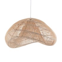 Muskegon Hand Woven Rattan Shade Pendant Ceiling Light In Natural